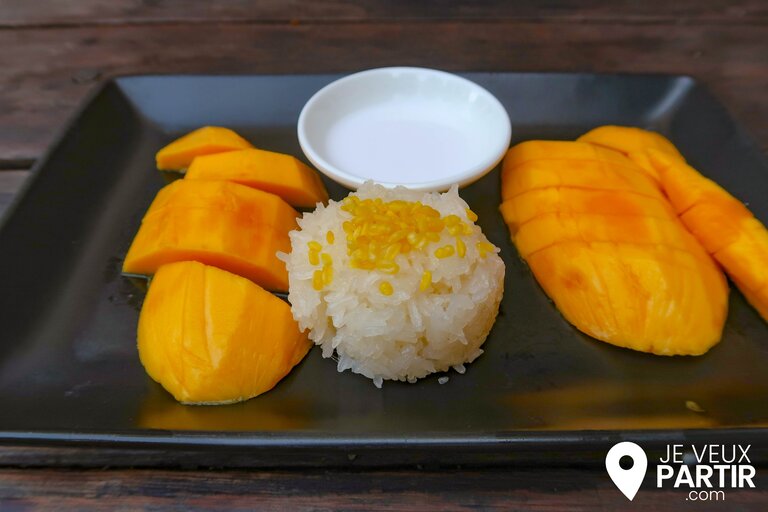 mango sticky rice Thaïlande