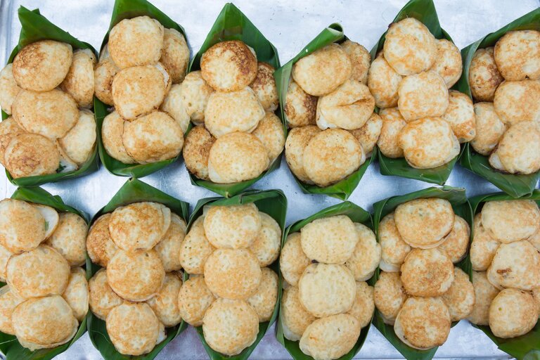 kanom krok crêpe de riz thaïlande