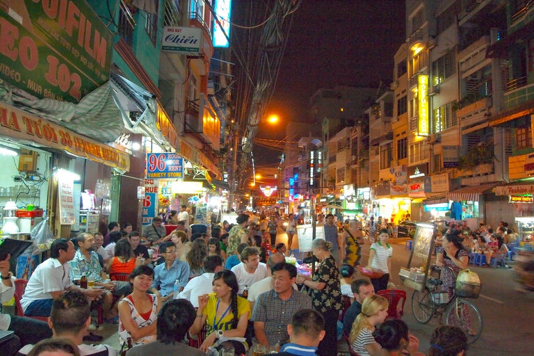 rue Pham Ngu Lao Hô Chi Minh-Ville